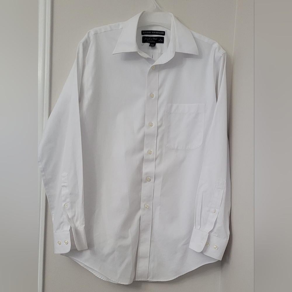 Joseph & Feiss - Non Iron White Dress Shirt Classic Fit - Size Neck 15 32/33